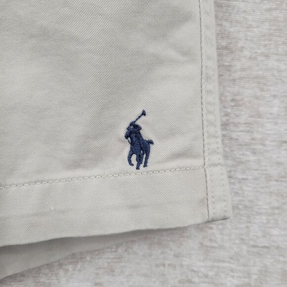 Polo by Ralph Lauren Classic Fit Men's Tan Flat Front Shorts 6" Inseam - Picture 5 of 14